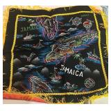Set of 3 Vintage Souvenir Satin Scarves Puerto Rico Jamaica Naval USN Set of 3 Vintage Souvenir Satin Scarves Puerto Rico Jamaica Naval USN