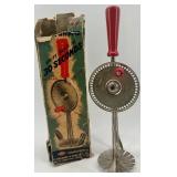 Vintage Kitchen Gadget Set: Jiffy Whip Cream Whipper, Pastry Scraper, and Mirro Cooky Press for Spritz Cookies Vintage Kitchen Gadget Set: Jiffy Whip Cream Whipper, Pastry Scraper, and Mirro Cooky Press for Spritz Cookies