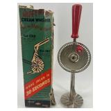 Vintage Kitchen Gadget Set: Jiffy Whip Cream Whipper, Pastry Scraper, and Mirro Cooky Press for Spritz Cookies Vintage Kitchen Gadget Set: Jiffy Whip Cream Whipper, Pastry Scraper, and Mirro Cooky Press for Spritz Cookies
