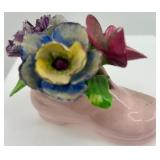 Collection of 11 Vintage Porcelain Animal and Floral Figurines including England Collection of 11 Vintage Porcelain Animal and Floral Figurines including England