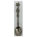 Set of 8 Vintage Ornate Silver Spoons with Figural Handles Set of 8 Vintage Ornate Silver Spoons with Figural Handles