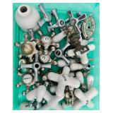 Assorted Vintage Metal and Ceramic Faucet Handles Collection Assorted Vintage Metal and Ceramic Faucet Handles Collection