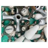 Assorted Vintage Metal and Ceramic Faucet Handles Collection Assorted Vintage Metal and Ceramic Faucet Handles Collection