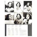 Set of 6 Hedy Lamarr Publicity Photographs with Max Factor Documents Copies Set of 6 Hedy Lamarr Publicity Photographs with Max Factor Documents Copies