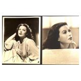 Set of 6 Hedy Lamarr Publicity Photographs with Max Factor Documents Copies Set of 6 Hedy Lamarr Publicity Photographs with Max Factor Documents Copies