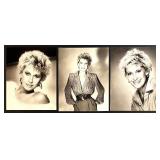 Joan Collins, Tammy Wynette, and Marianne Faithfull Collection of 12 Black and White Portrait Prints Joan Collins, Tammy Wynette, and Marianne Faithfull Collection of 12 Black and White Portrait Prints