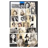 Vintage Hollywood Starlet Photo Collection and Fan with Autographs Vintage Hollywood Starlet Photo Collection and Fan with Autographs