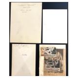 Vintage Hollywood Starlet Photo Collection and Fan with Autographs Vintage Hollywood Starlet Photo Collection and Fan with Autographs