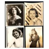 Vintage Hollywood Starlet Photo Collection and Fan with Autographs Vintage Hollywood Starlet Photo Collection and Fan with Autographs