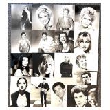 Collection of 17 Black and White Celebrity Singer Portrait Photographs Collection of 17 Black and White Celebrity Singer Portrait Photographs