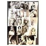 Collection of 18 Vintage Black and White 1960s Glamour Actress Photographs Collection of 18 Vintage Black and White 1960s Glamour Actress Photographs