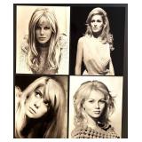 Collection of 18 Vintage Black and White 1960s Glamour Actress Photographs Collection of 18 Vintage Black and White 1960s Glamour Actress Photographs