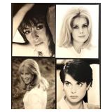 Collection of 18 Vintage Black and White 1960s Glamour Actress Photographs Collection of 18 Vintage Black and White 1960s Glamour Actress Photographs