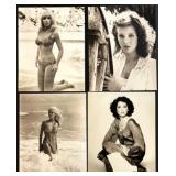 Collection of 18 Vintage Black and White 1960s Glamour Actress Photographs Collection of 18 Vintage Black and White 1960s Glamour Actress Photographs