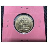 1911 British Gold Sovereign Coin 0.2354 Oz. of Gold 1911 British Gold Sovereign Coin 0.2354 Oz. of Gold