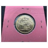 1911 British Gold Sovereign Coin 0.2354 Oz. of Gold 1911 British Gold Sovereign Coin 0.2354 Oz. of Gold