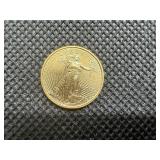 2022  $5.00 Gold Eagle (1/10 Ounce) of .999 Gold 2022  $5.00 Gold Eagle (1/10 Ounce) of .999 Gold