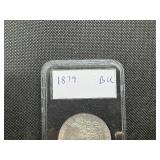 1879 Morgan Silver Dollar Marked BU When Purchased 1879 Morgan Silver Dollar Marked BU When Purchased