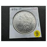 1896 Morgan Silver Dollar Marked MS64 When Purchased 1896 Morgan Silver Dollar Marked MS64 When Purchased