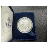 Better Date Beautiful 1994 Proof American Silver Eagle, Original Mint Case w/COA - PCGS Price Guide for a PF-69 is $130, PF-70 is $900 Better Date Beautiful 1994 Proof American Silver Eagle, Original Mint Case w/COA - PCGS Price Guide for a PF-69 is $130, PF-70 is $900