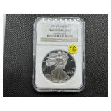 1997 Proof 1 Oz. Silver American Eagle NGC PF69 Ultra Cameo - NGC Price Guide is $135 1997 Proof 1 Oz. Silver American Eagle NGC PF69 Ultra Cameo - NGC Price Guide is $135