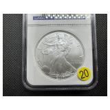 2007 1 Oz. Silver American Eagle NGC MS69  Early Releases 2007 1 Oz. Silver American Eagle NGC MS69  Early Releases