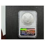 2008 1 Oz. Silver American Eagle NGC MS69 2008 1 Oz. Silver American Eagle NGC MS69