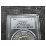 2015 1 Oz. Silver American Eagle PCGS MS69  2015 Holiday Season 2015 1 Oz. Silver American Eagle PCGS MS69  2015 Holiday Season