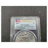 2016 1 Oz. Silver American Eagle PCGS MS69  30th Anniv. - PCGS Price Guide is $72 2016 1 Oz. Silver American Eagle PCGS MS69  30th Anniv. - PCGS Price Guide is $72