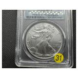 2020 1 Oz. Silver American Eagle PCGS MS70 - Perfect Grade! 2020 1 Oz. Silver American Eagle PCGS MS70 - Perfect Grade!