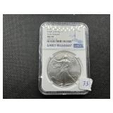 2021 Eagle Landing Type 2 1 Oz. Silver American Eagle NGC MS70  - Perfect Grade! - Early Releases 2021 Eagle Landing Type 2 1 Oz. Silver American Eagle NGC MS70  - Perfect Grade! - Early Releases