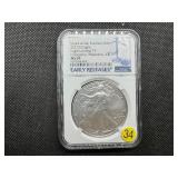 2021-S Eagle Landing Type 2 1 Oz. Silver American Eagle NGC MS69 Emergency Production - Early Releases 2021-S Eagle Landing Type 2 1 Oz. Silver American Eagle NGC MS69 Emergency Production - Early Releases