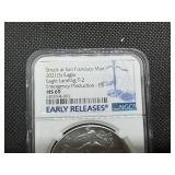 2021-S Eagle Landing Type 2 1 Oz. Silver American Eagle NGC MS69 Emergency Production - Early Releases 2021-S Eagle Landing Type 2 1 Oz. Silver American Eagle NGC MS69 Emergency Production - Early Releases
