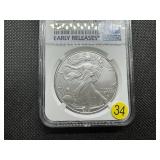 2021-S Eagle Landing Type 2 1 Oz. Silver American Eagle NGC MS69 Emergency Production - Early Releases 2021-S Eagle Landing Type 2 1 Oz. Silver American Eagle NGC MS69 Emergency Production - Early Releases