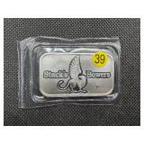 2023 BU Stacks & Bowers 1 Oz. Silver Bar 2023 BU Stacks & Bowers 1 Oz. Silver Bar