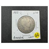 1915-S Barber Half Dollar 1915-S Barber Half Dollar