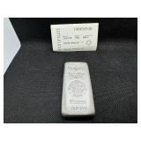 Heraeus Ten Ounce .999+ Silver Bar with COA Heraeus Ten Ounce .999+ Silver Bar with COA