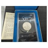GSA Uncirculated 1882 Carson City Morgan Dollar with Original Box and Certiicate GSA Uncirculated 1882 Carson City Morgan Dollar with Original Box and Certiicate