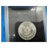 GSA Uncirculated 1882 Carson City Morgan Dollar with Original Box and Certiicate GSA Uncirculated 1882 Carson City Morgan Dollar with Original Box and Certiicate