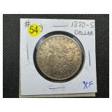 1880-S Morgan Silver Dollar Marked XF When Purchased 1880-S Morgan Silver Dollar Marked XF When Purchased