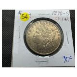 1880-S Morgan Silver Dollar Marked XF When Purchased 1880-S Morgan Silver Dollar Marked XF When Purchased