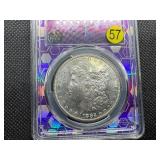 1882-S Morgan Silver Dollar PCGS MS64 Purple Trader Bea Holder- PCGS Price Guide is $125 1882-S Morgan Silver Dollar PCGS MS64 Purple Trader Bea Holder- PCGS Price Guide is $125