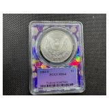 1882-S Morgan Silver Dollar PCGS MS64 Purple Trader Bea Holder- PCGS Price Guide is $125 1882-S Morgan Silver Dollar PCGS MS64 Purple Trader Bea Holder- PCGS Price Guide is $125