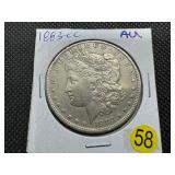 Semi Key Date 1883-CC Morgan Silver Dollar Marked AU When Purchased Semi Key Date 1883-CC Morgan Silver Dollar Marked AU When Purchased