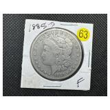1885-S Morgan Silver Dollar Marked F When Purchased 1885-S Morgan Silver Dollar Marked F When Purchased