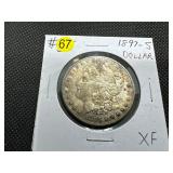 1897-S Morgan Silver Dollar Marked XF When Purchased 1897-S Morgan Silver Dollar Marked XF When Purchased