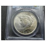 1924 Peace Silver Dollar PCGS MS63 - PCGS Price Guide is $80 1924 Peace Silver Dollar PCGS MS63 - PCGS Price Guide is $80