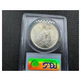 1924 Peace Silver Dollar PCGS MS63 - PCGS Price Guide is $80 1924 Peace Silver Dollar PCGS MS63 - PCGS Price Guide is $80