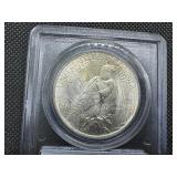 1924 Peace Silver Dollar PCGS MS63 - PCGS Price Guide is $80 1924 Peace Silver Dollar PCGS MS63 - PCGS Price Guide is $80