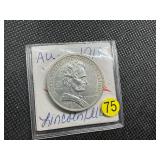 1918 Lincoln Commem. Silver Half Dollar Marked AU When Purchased -  Greysheet Wholesale Price for an AU50 is $120 1918 Lincoln Commem. Silver Half Dollar Marked AU When Purchased -  Greysheet Wholesale Price for an AU50 is $120
